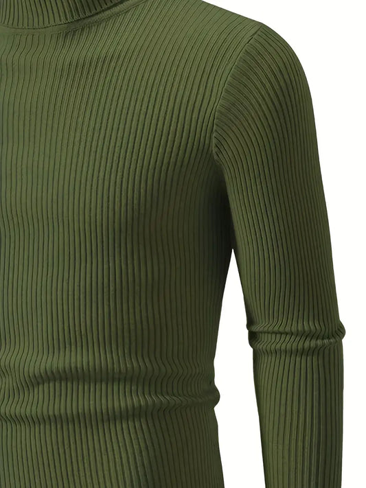 Winter Warmth Ribbed Knit Highneck