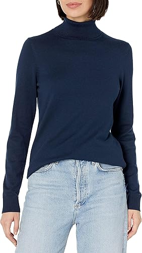 Pack of 3 Women's Classic Ribbed Knit Turtle Neck Tops