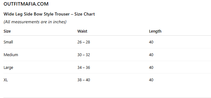 Bow Accent T-Shirt & Black Side Bow Style Baggy Trouser - (Bow Co-ord Set)