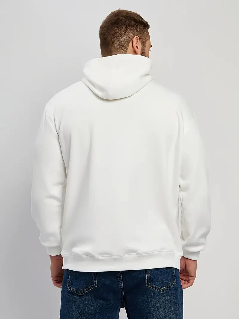 Bundle Of 2 - White Plain Couple Hoodies – Cozy Matching Winter Wear by Outfit Mafia