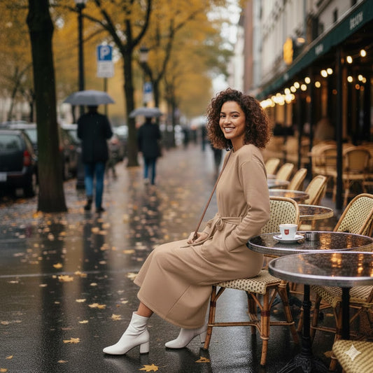 Chic BEIGE Longline Belted Sweatshirt With Side Pockets