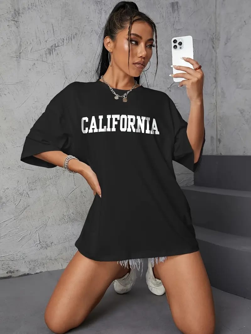 Women's Drop Shoulder Graphic Tees – Pack of 3 (New York, Brooklyn, California)