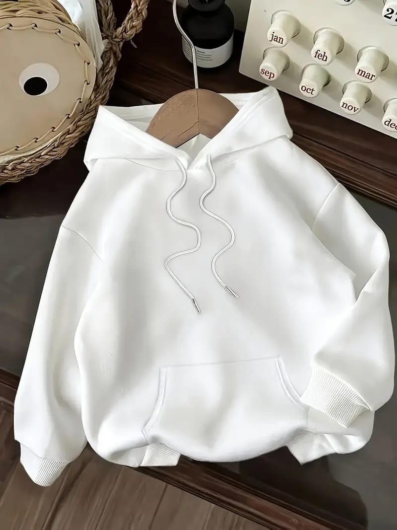 “I’m Just a Girl” Bow Print Hoodie – Soft Aesthetic