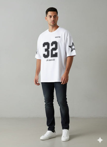 The Legacy '32' Los Angles Oversized Graphic Tee - White