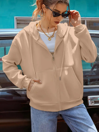 Premium Fleece Front Zipper Hoodie – Cozy, Stylish & Perfect for Winter's