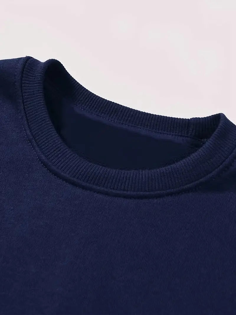 Cozy Essential Plain Fleece Sweatshirt -