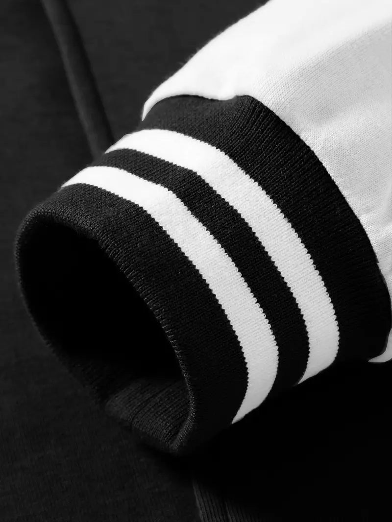 Stylish Two-Tone Baseball Varsity Jacket