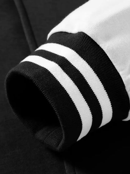 Stylish Two-Tone Baseball Varsity Jacket