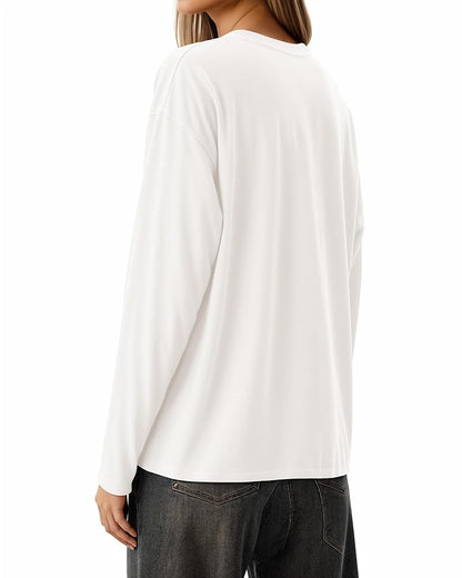 Pack of 3 Women’s Full Sleeves T-Shirts – Black, Brown & White