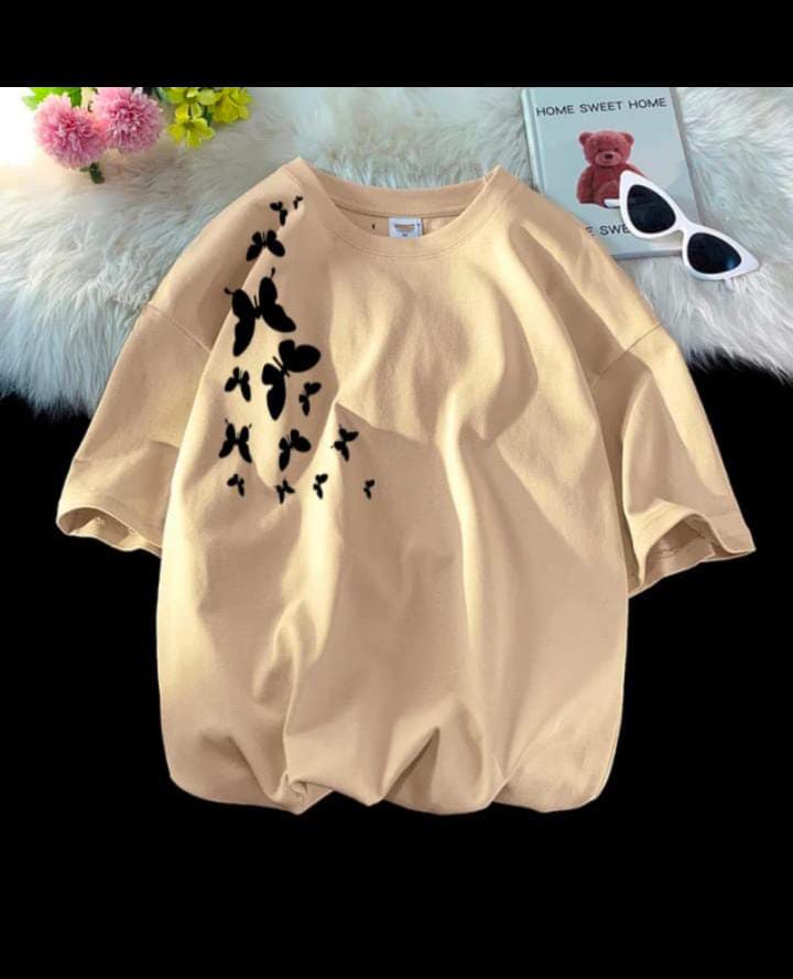 PACK OF 4- Trendy Drop Shoulder Oversized Graphic T-Shirts – Set Your Vibe Right!