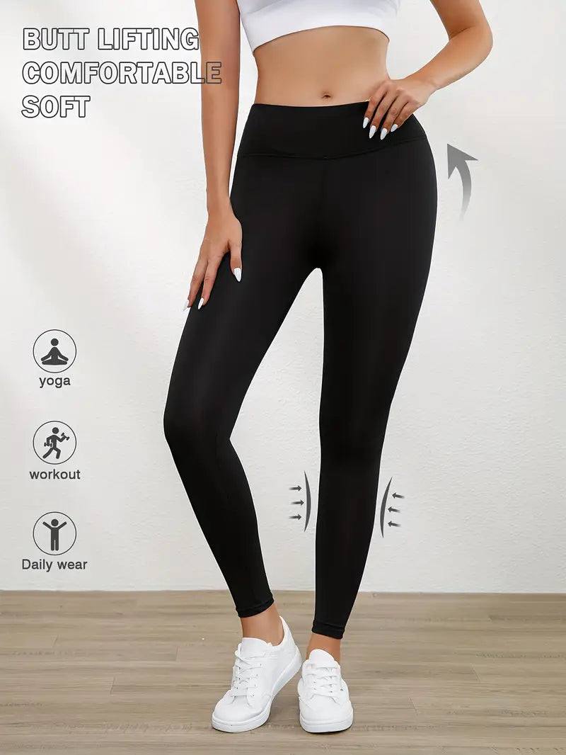 Essential Performance Workout Tights - Black/White/Navy Blue
