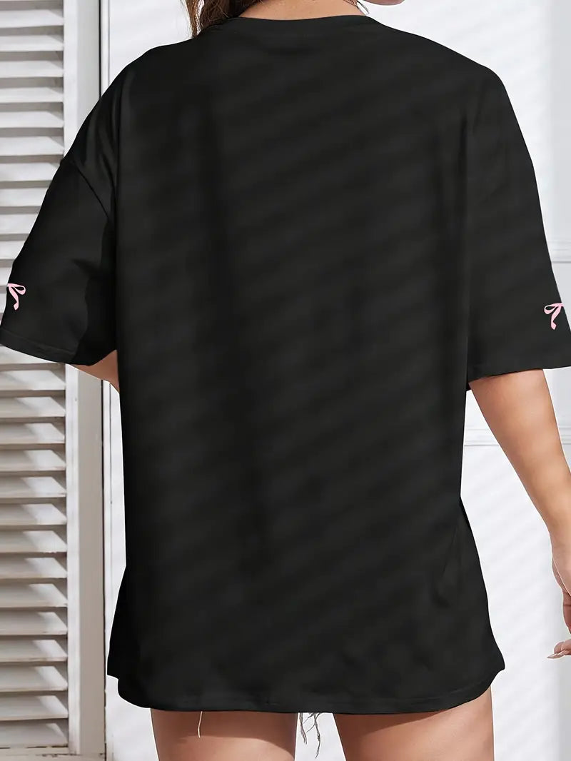 “90’s Babe” Retro Graphic Tee – Black