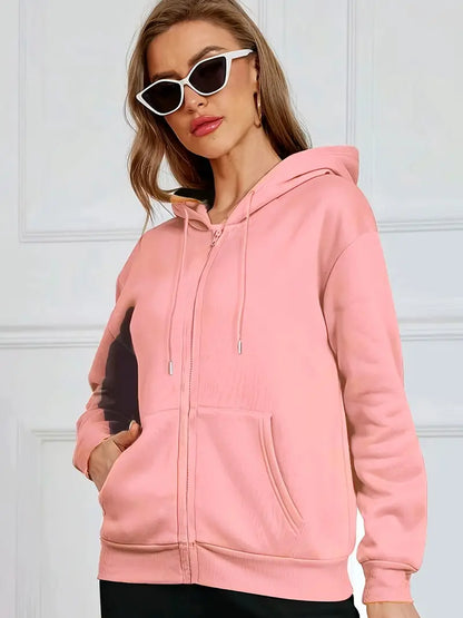 Premium Fleece Front Zipper Hoodie – Cozy, Stylish & Perfect for Winter's