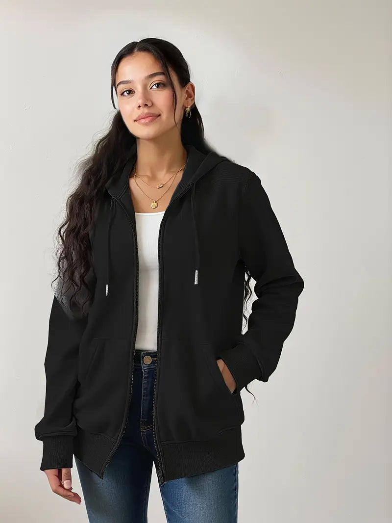 Premium Fleece Front Zipper Hoodie – Cozy, Stylish & Perfect for Winter's