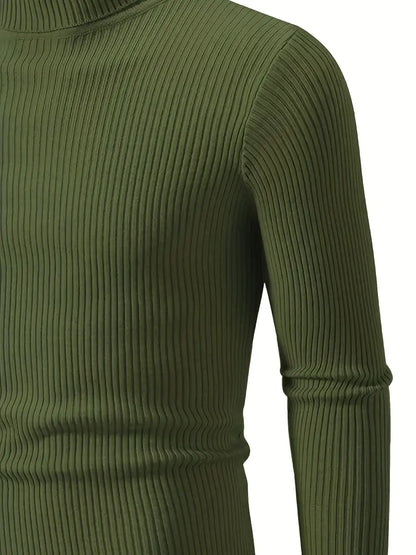 Winter Warmth Ribbed Knit Highneck