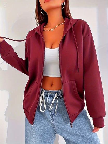 Premium Fleece Front Zipper Hoodie – Cozy, Stylish & Perfect for Winter's