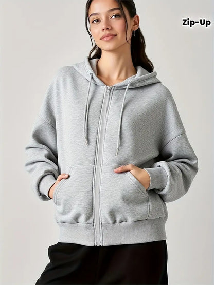 Premium Fleece Front Zipper Hoodie – Cozy, Stylish & Perfect for Winter's