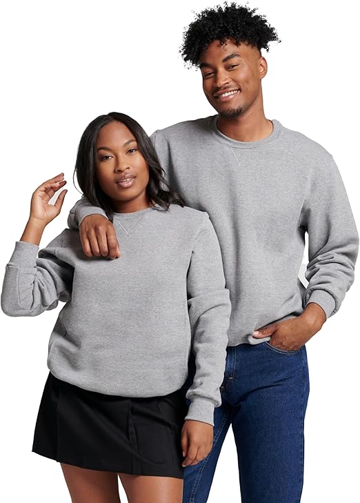 Bundle Of 2- Grey Winter Fleece Couple Sweatshirts – Cozy, Soft & Matching Style