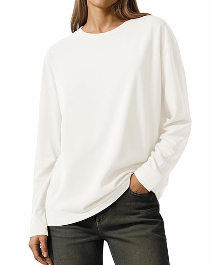 Pack of 4 Women’s Full Sleeves T-Shirts – Black, Brown, White & Red