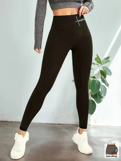 Pack Of 2-Faith High-Waisted Performance Leggings – Black/Blue