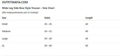 Red Side Bow White Panel Wide Leg Jogger Trouser