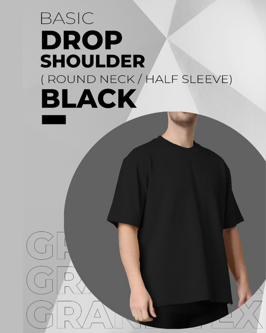 Men's Oversized Cotton Drop Shoulder T-Shirts