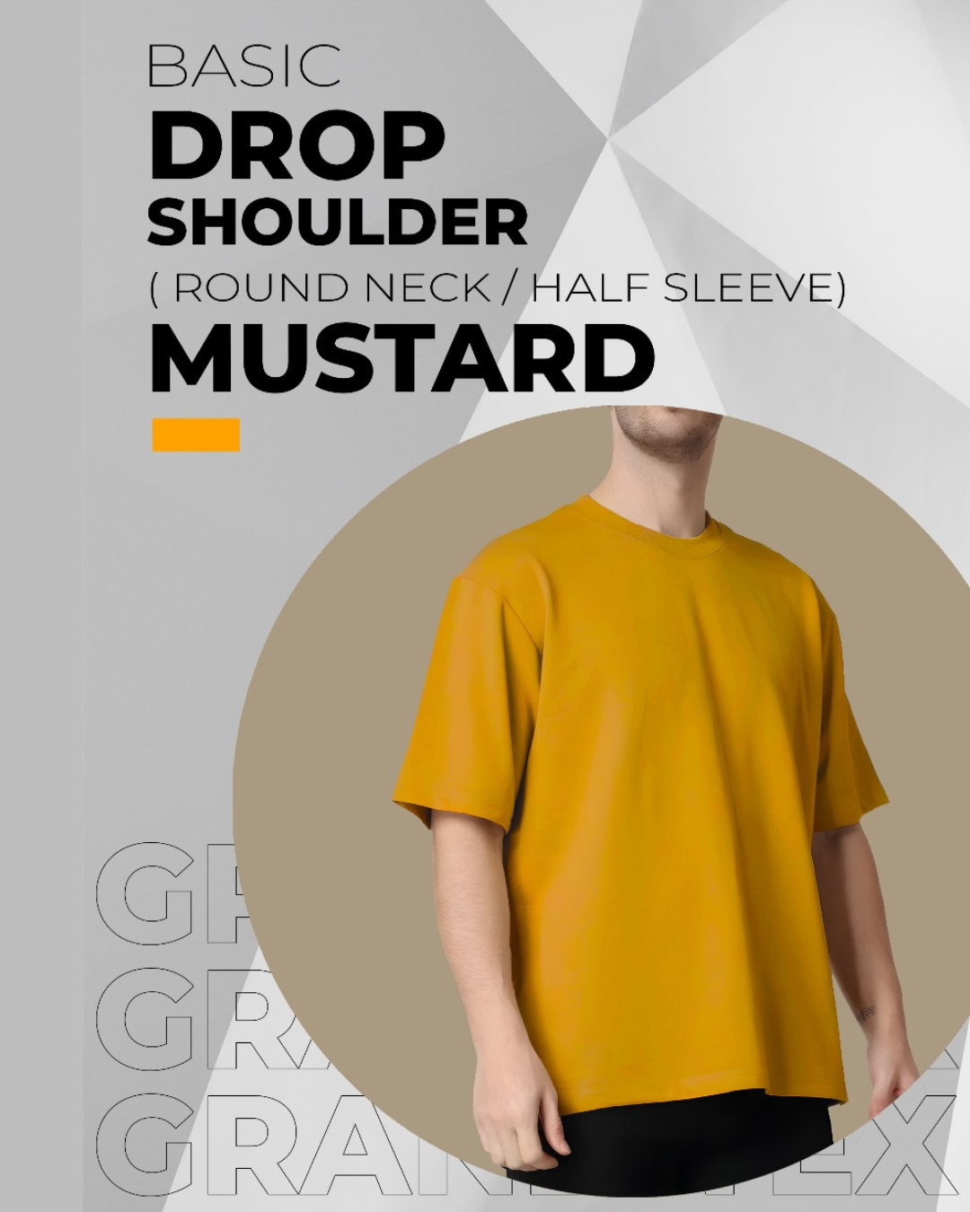Men's Oversized Cotton Drop Shoulder T-Shirts