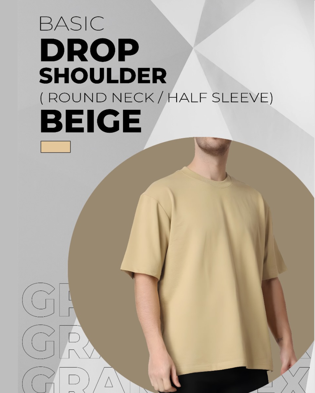 Men's Oversized Cotton Drop Shoulder T-Shirts