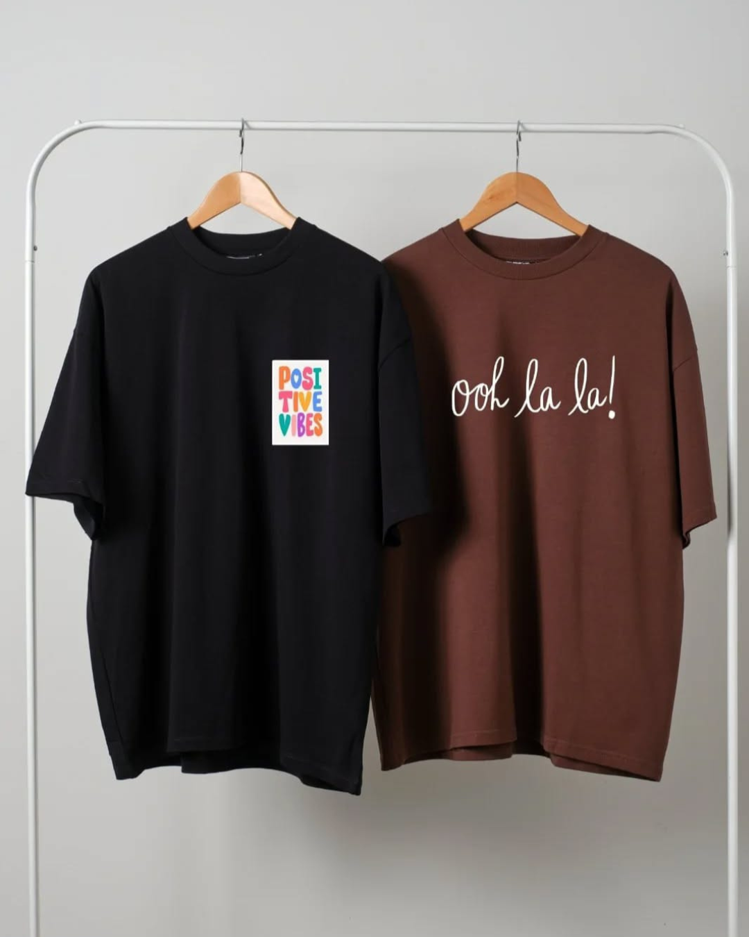Pack of 2 Drop Shoulder Oversized T-shirt