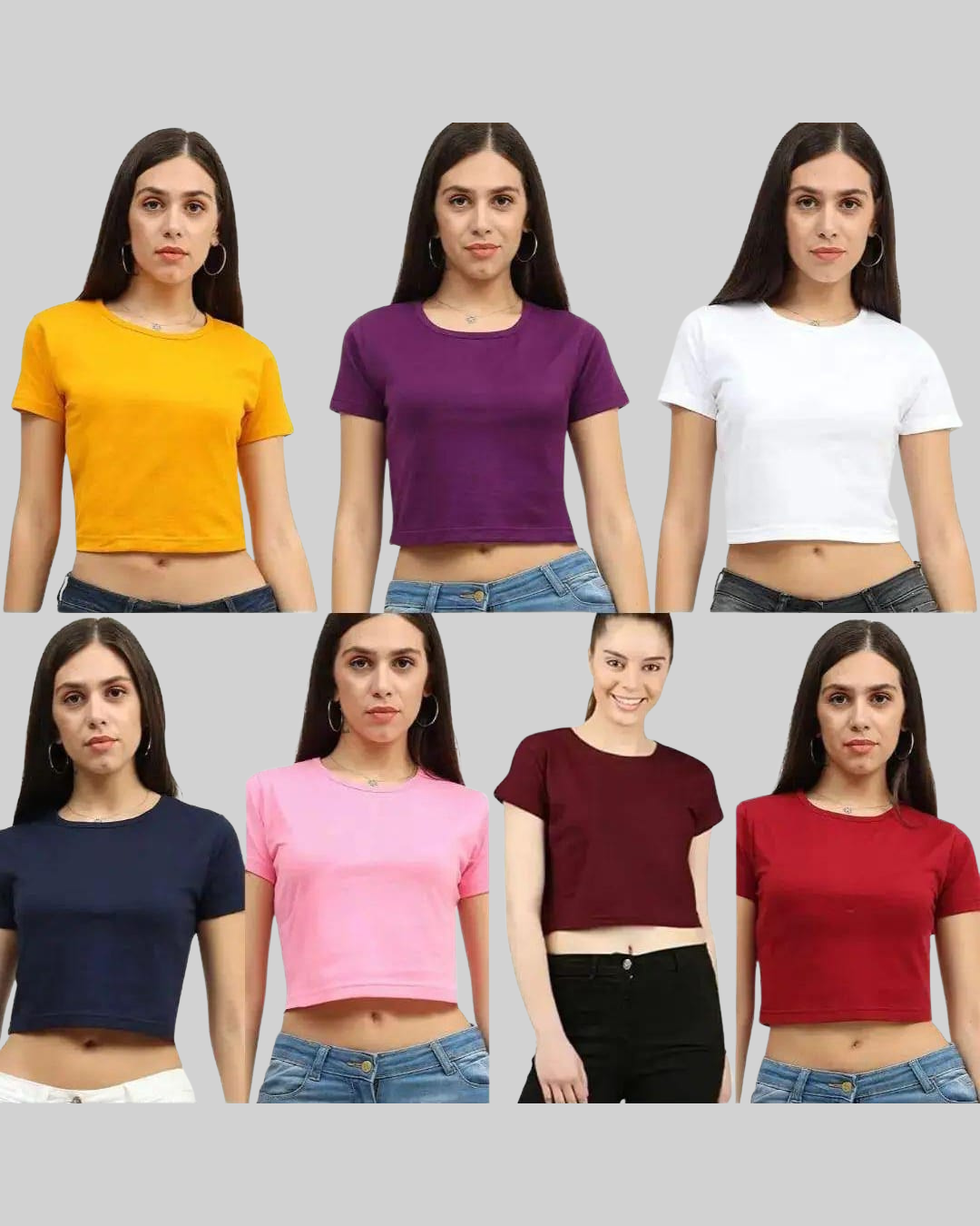 Summer Wearable Cropped Tops Single Piece