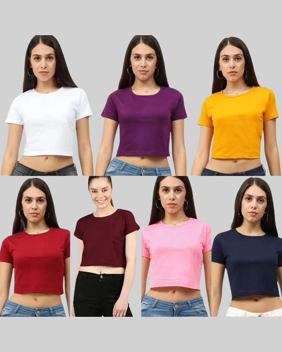 Summer Wearable Cropped Tops Single Piece