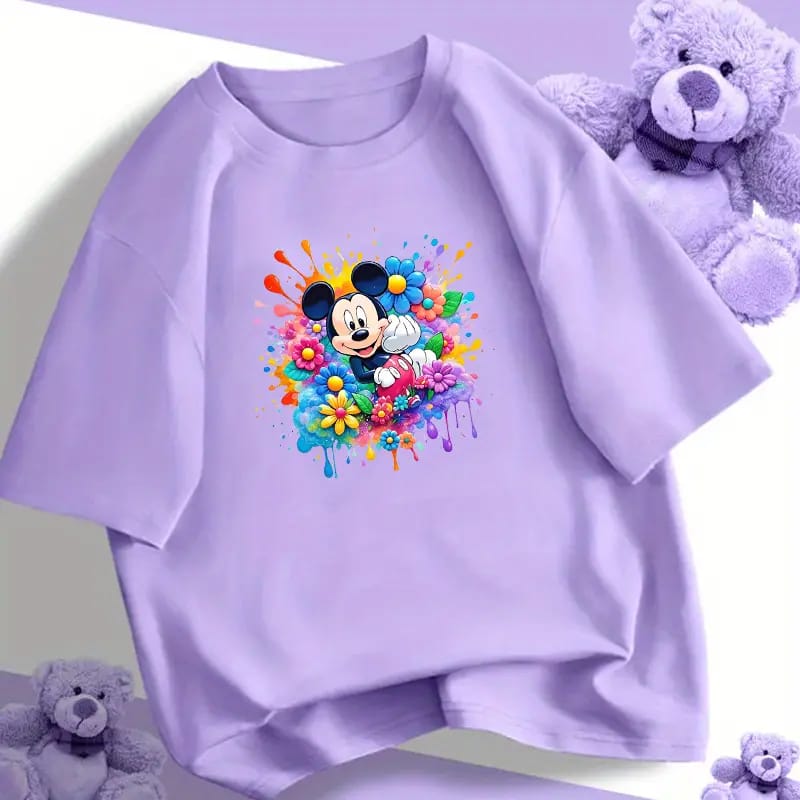 PACK OF 4- Trendy Drop Shoulder Oversized Graphic T-Shirts – Set Your Vibe Right!