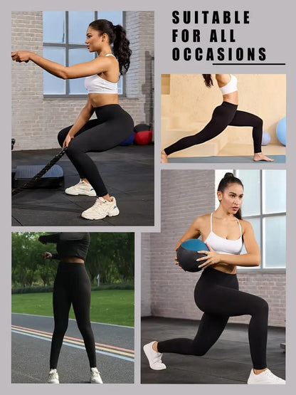 Ultimate High-Waisted Non-See-Through Leggings-Black