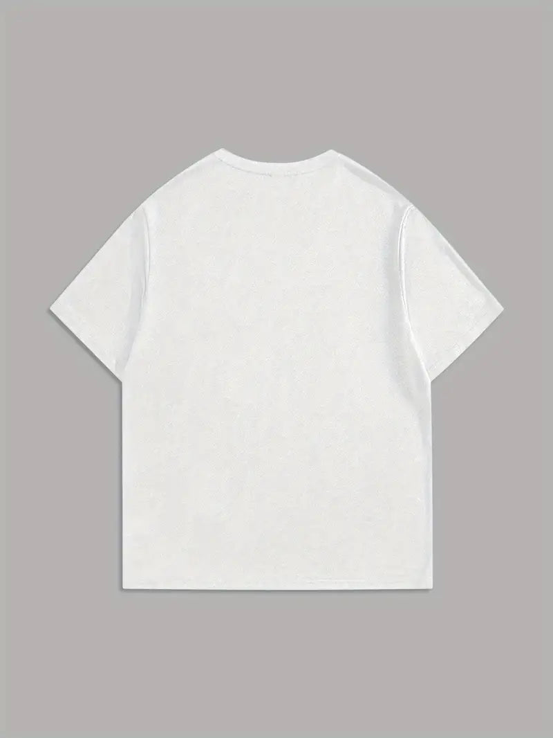 “Sorry for Being Sexy & Funny” Oversized Graphic Tee – White