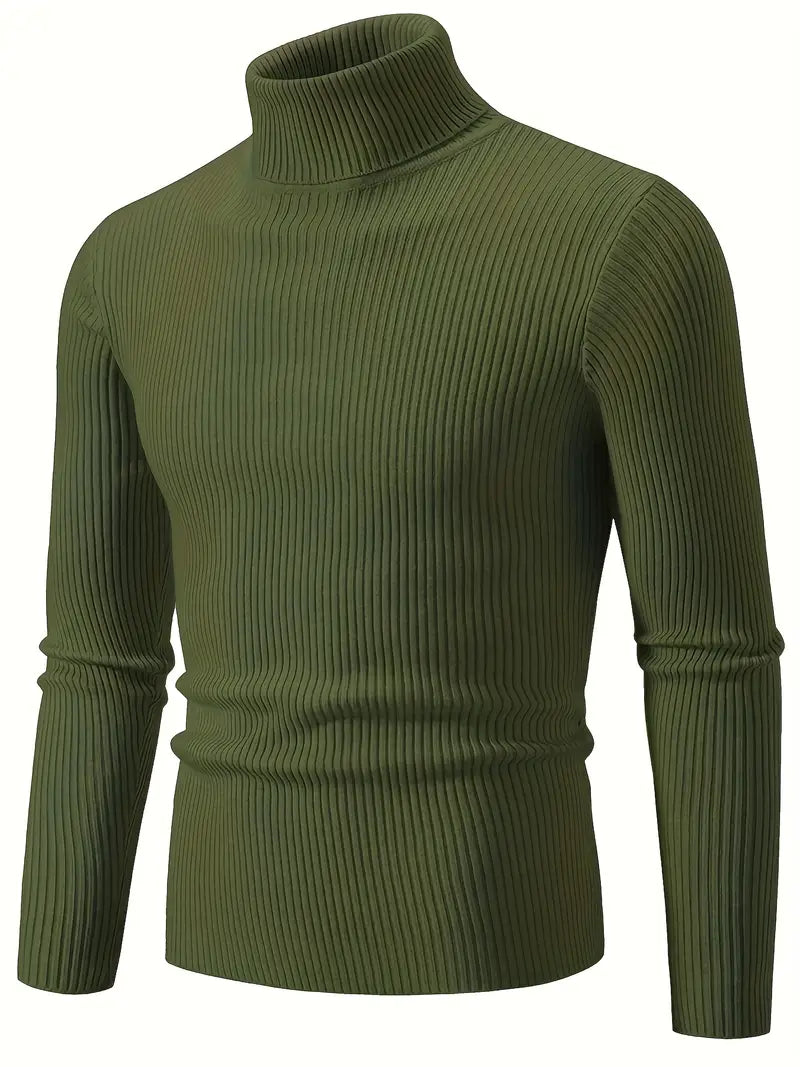 Winter Warmth Ribbed Knit Highneck