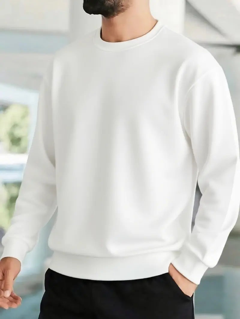 Men’s Winter Fleece Sweatshirt – Cozy, Warm & Classic Style
