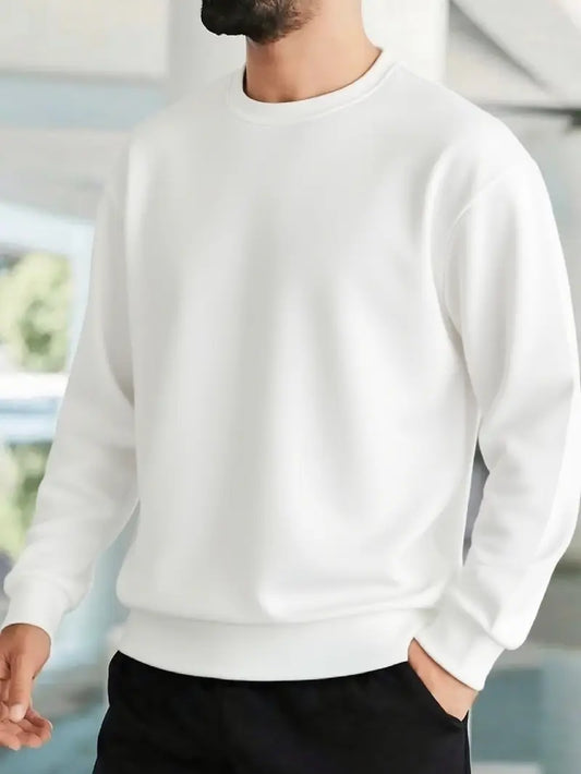 Men’s Winter Fleece Sweatshirt – Cozy, Warm & Classic Style