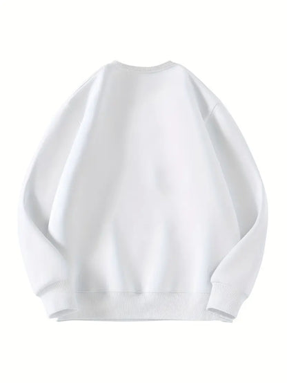 Bundle Of 3 - Cozy Essential Plain Fleece Sweatshirts - BLACK/WHITE/RED