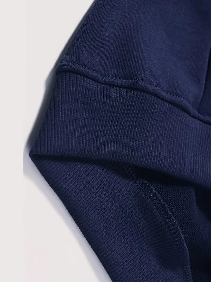 Cozy Essential Plain Fleece Sweatshirt -